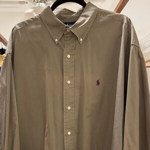 Ralph Lauren Men's Shirt in Olive Green